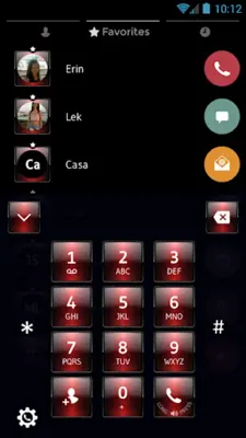 Theme Dialer Dusk Red android App screenshot 4